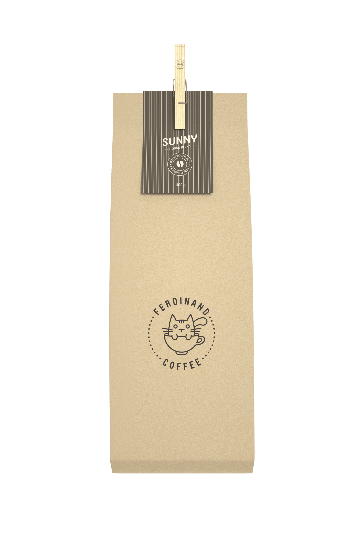 Sunny Kaffee / Kaffeebohnen Kaffee Ferdinand-Coffee <br>Umweltfreundlich verpackt, Solides Handwerk 