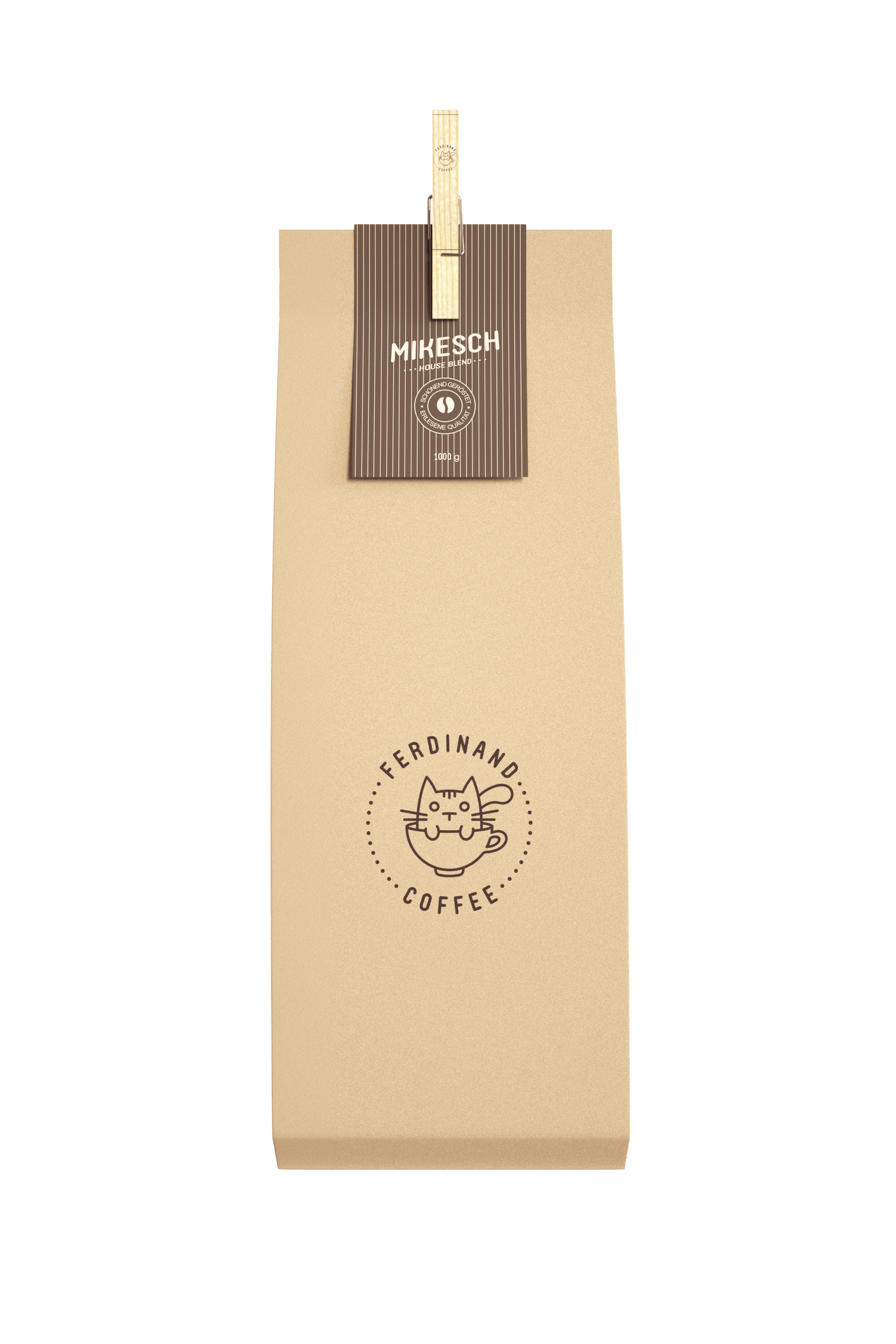 Mikesch House Blend / Kaffeebohnen Kaffee Ferdinand-Coffee <br>Umweltfreundlich verpackt, Solides Handwerk 